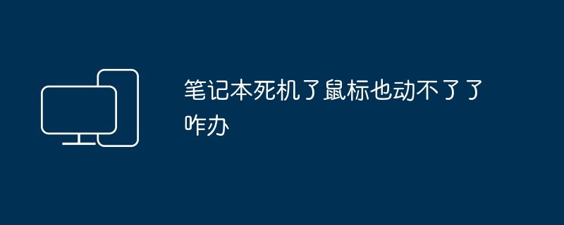 2024年笔记本死机了鼠标也动不了了咋办