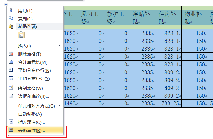 解决Excel表格复制到Word显示不全问题