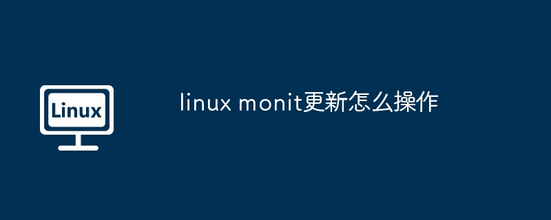 linux-monit更新操作指南