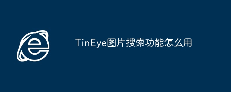 TinEye图片搜索功能使用指南