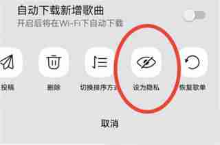 QQ音乐歌单隐私设置教程-如何设置歌单仅自己可见