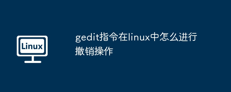 gedit撤销操作技巧揭秘