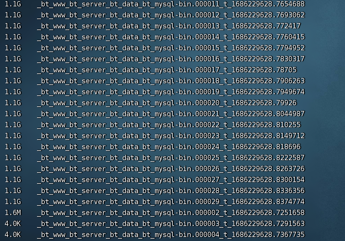 宝塔关闭Mysql日志节省磁盘