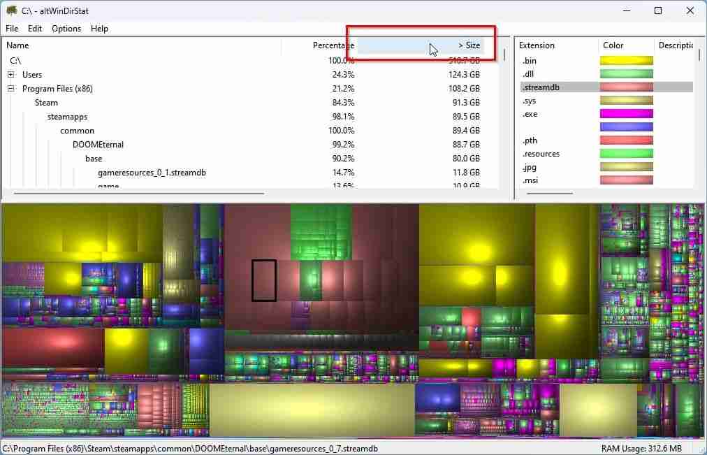 2024如何使用altWinDirStat在Windows可视化回收存储