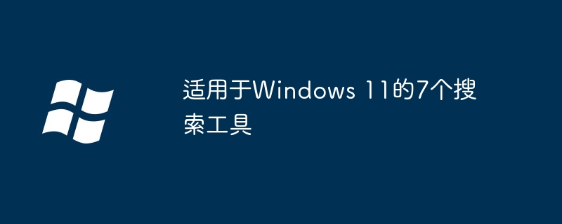 2024适用于Windows 11的7个搜索工具