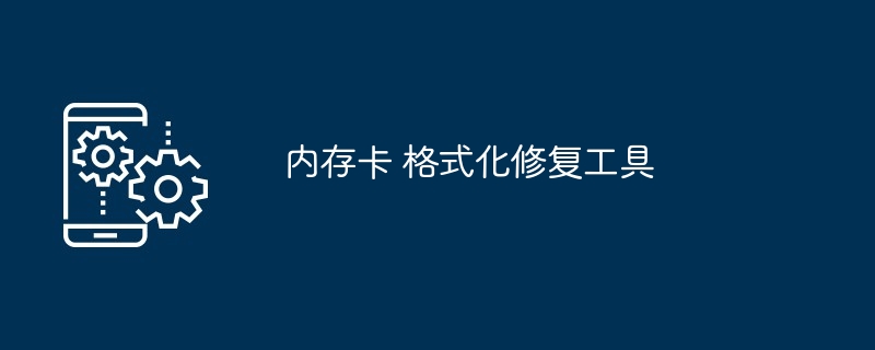 2024内存卡 格式化修复工具