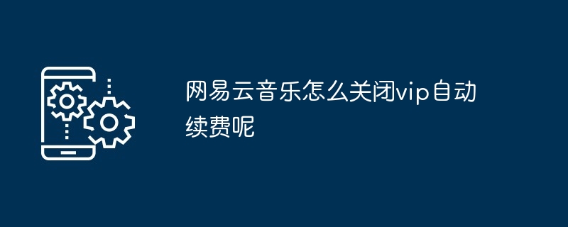 2024网易云音乐怎么关闭vip自动续费呢