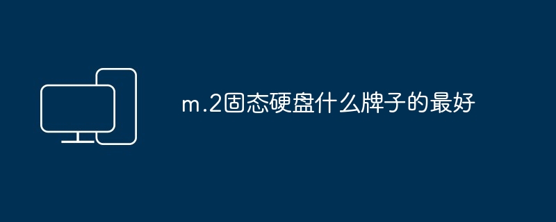 2024年m.2固态硬盘什么牌子的最好