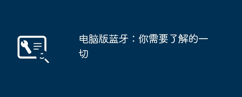 2024年电脑版蓝牙：你需要了解的一切