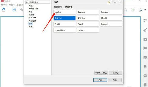 2024年XMind怎么设置成英语
