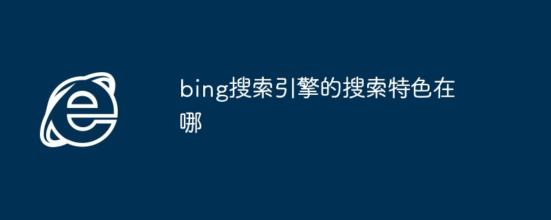 2024年bing搜索引擎的搜索特色在哪