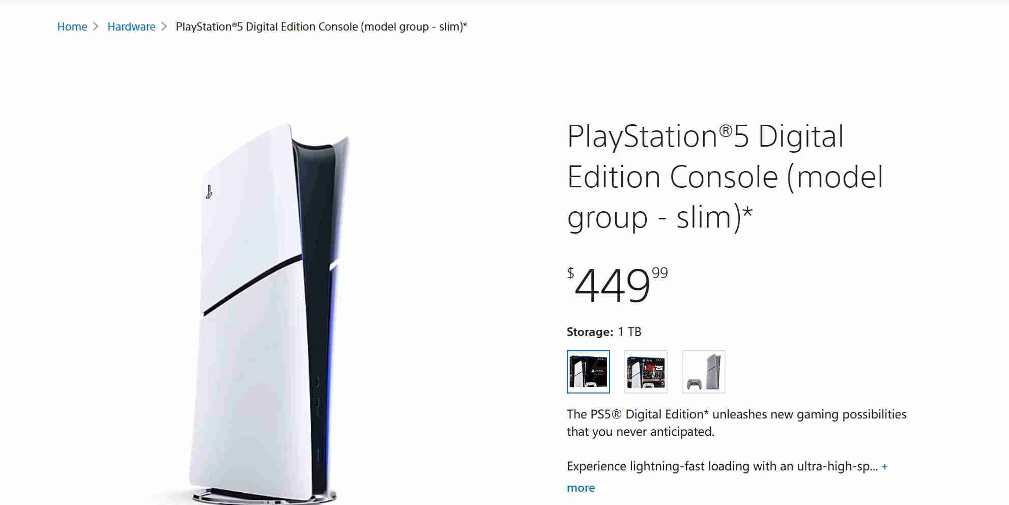 2024年降价！PS5 Slim数字版美国限时降价70美元