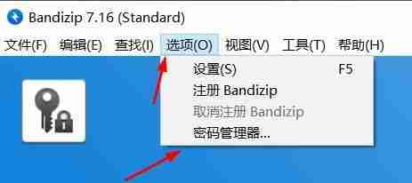 2024年Bandizip怎么在密码管理器中添加密码