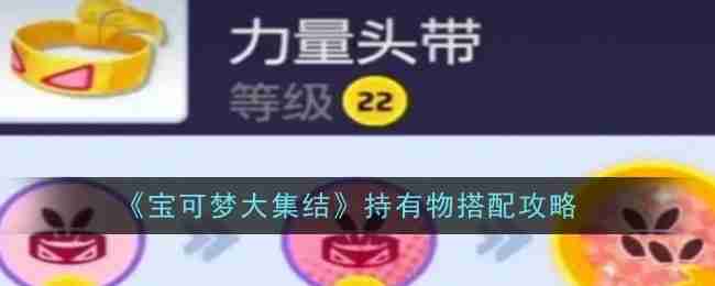 2024年《宝可梦大集结》持有物搭配攻略一览