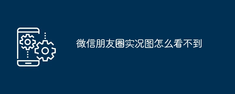 2024年微信朋友圈实况图怎么看不到