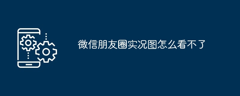 2024年微信朋友圈实况图怎么看不了