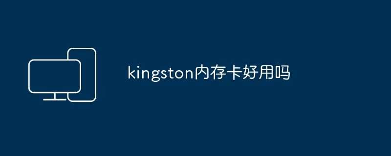 2024年kingston内存卡好用吗