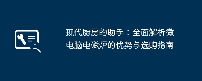 2024年现代厨房的助手：全面解析微电脑电磁炉的优势与选购指南