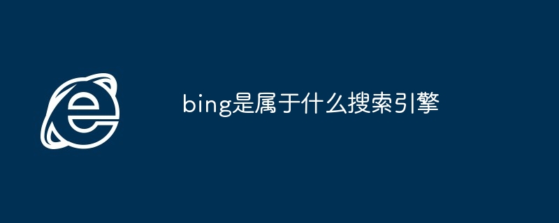 2024年bing是属于什么搜索引擎