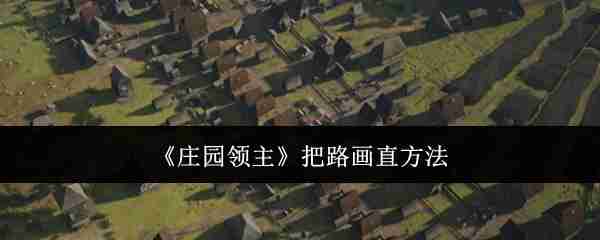 2024年《庄园领主》把路画直方法