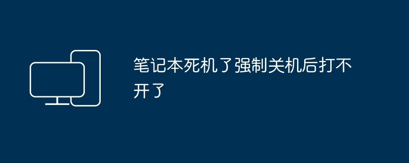 2024年笔记本死机了强制关机后打不开了