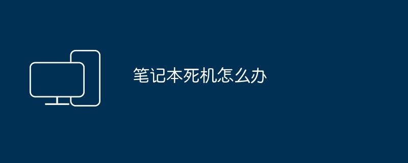 2024年笔记本死机怎么办