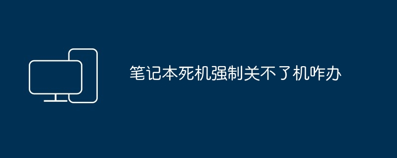 2024年笔记本死机强制关不了机咋办