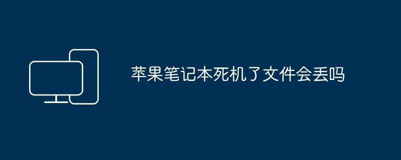 2024年苹果笔记本死机了文件会丢吗