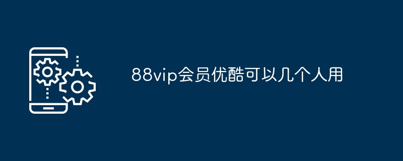 2024年88vip会员优酷可以几个人用