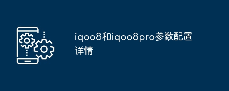 2024年iqoo8和iqoo8pro参数配置详情