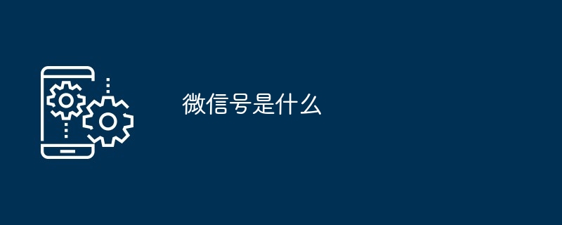 2024年微信号是什么