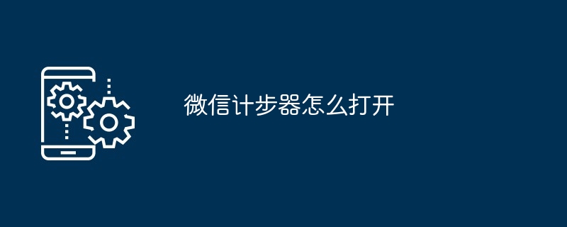 2024年微信计步器怎么打开