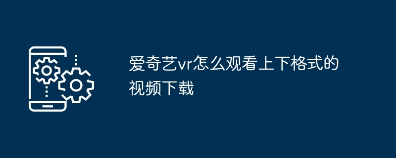 2024年爱奇艺vr怎么观看上下格式的视频下载