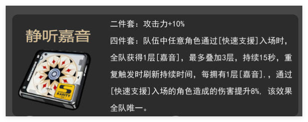 2024年绝区零静听嘉音给谁用