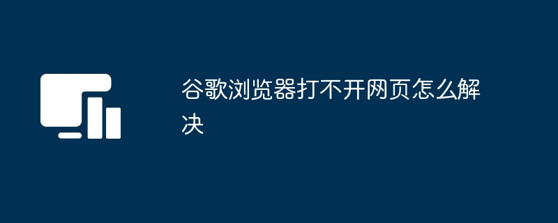 2024年谷歌浏览器打不开网页怎么解决