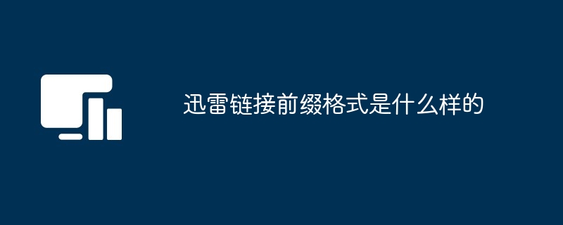 2024年迅雷链接前缀格式是什么样的