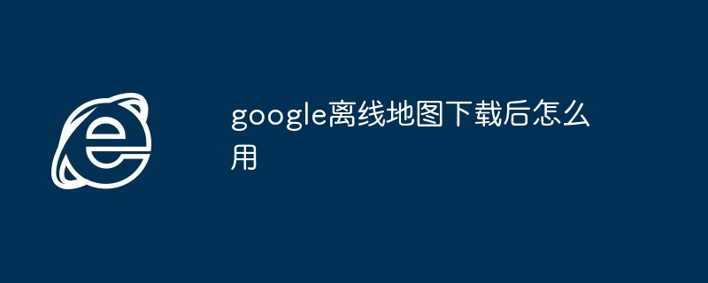 2024年google离线地图下载后怎么用